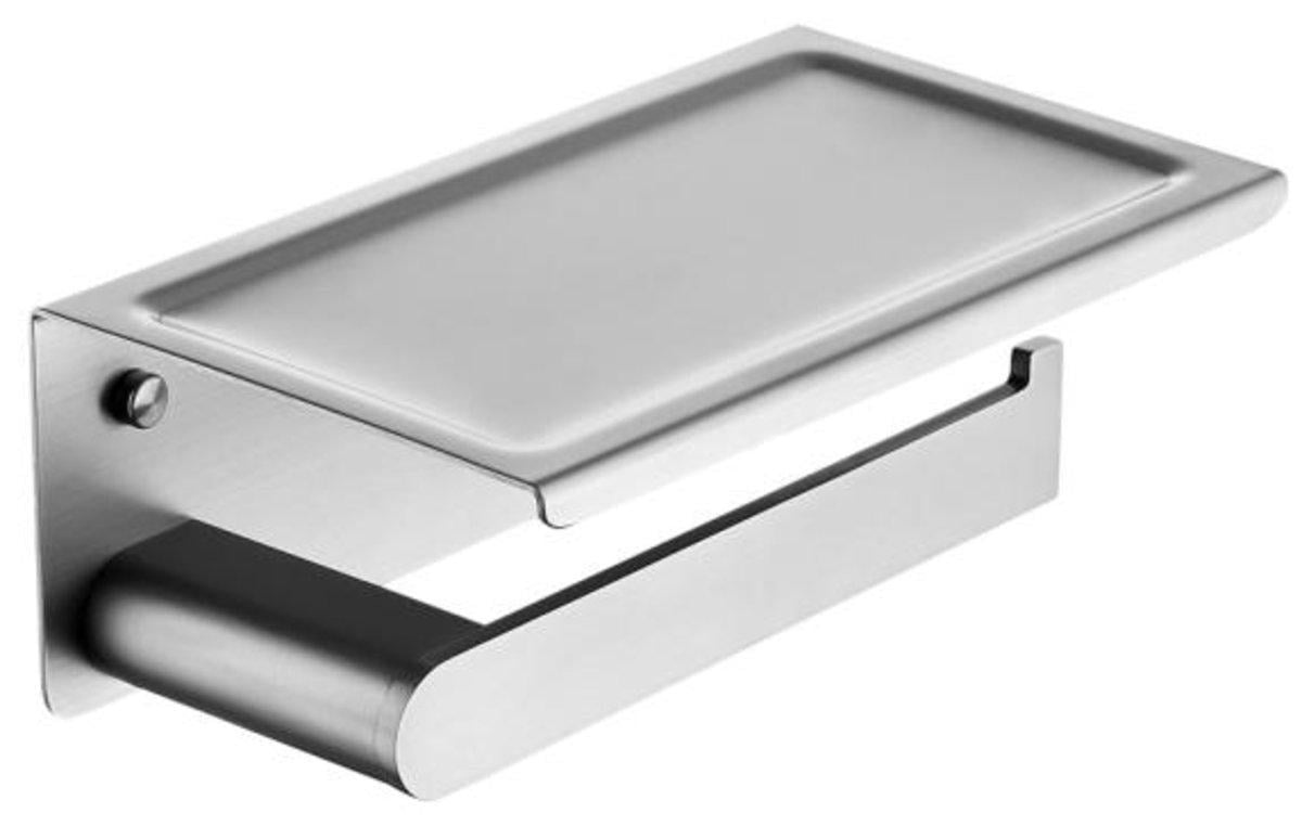 Полиця для ванної кімнати з тримачем Venta V244N Сатин (83678)