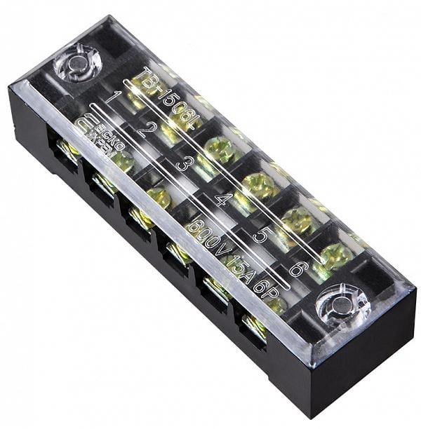 Колодка клеммная в корпусе АСКО-Укрем TB1506 6P 15A 600V (A0130050004)