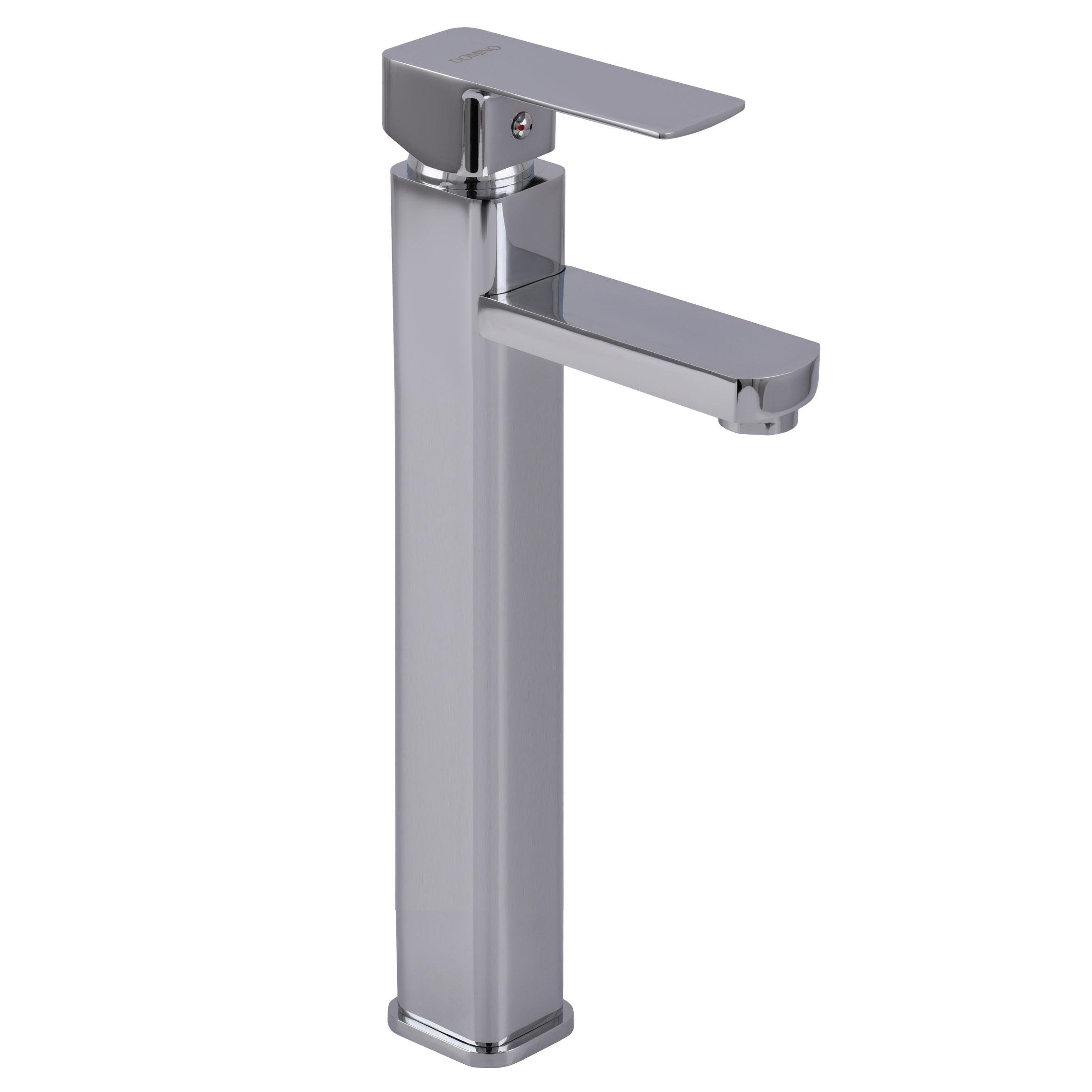 Смеситель для умывальника DOMINO MALTA DMS-201HL однорычажный с металлическим рычагом Хром