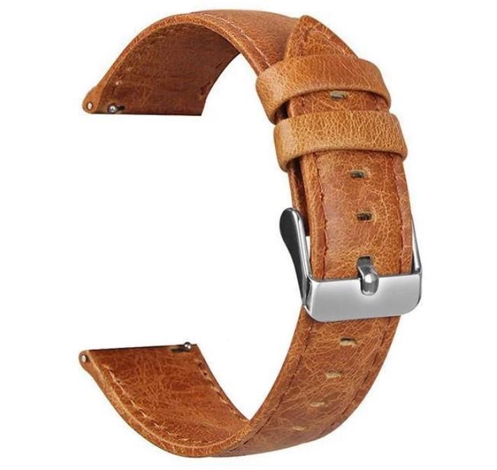 Кожаный ремешок Primo для часов Samsung Galaxy Watch 3 45 мм SM-R840 Light Brown (1245614824)