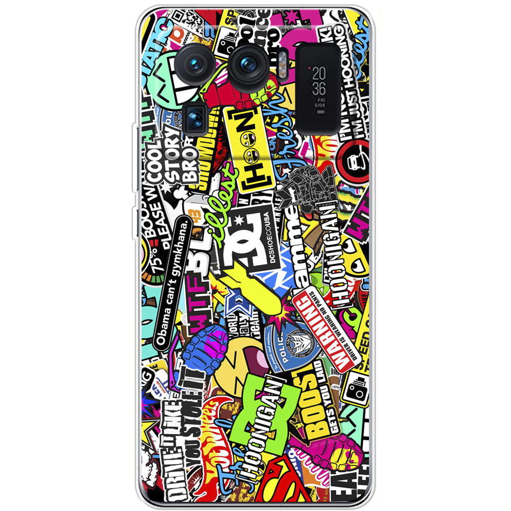 Чехол BoxFace Xiaomi Mi 11 Ultra Multicolored Inscriptions Прозрачный силикон (44424-up880-44424)