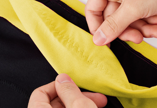 Трусы слипы для месячных от протеканий с высокой посадкой хлопок M Черный с желтим - фото 4