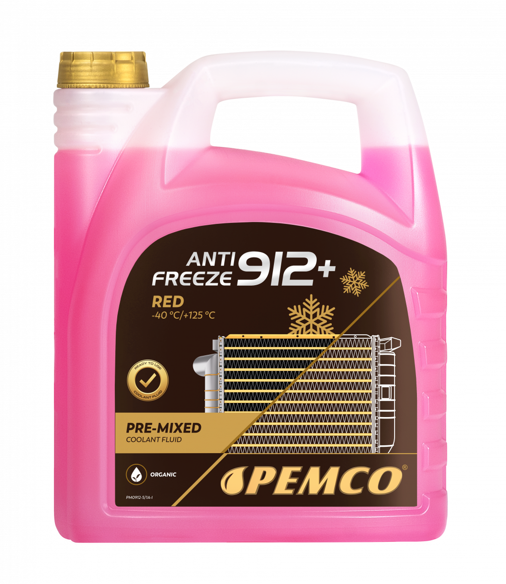 ᐉ Антифриз Pemco 912+ -40°C 10 кг Красный