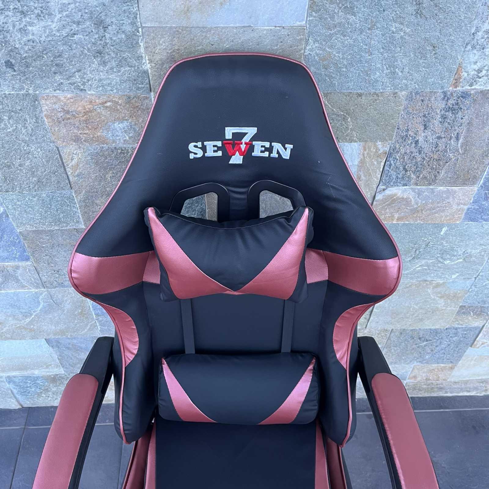 Кресло компьютерное геймерское SEWEN 730 Черный/Золотой (9869740) - фото 8 Кресло компьютерное геймерское SEWEN 730 Черный/Золотой (9869740) - фото 8