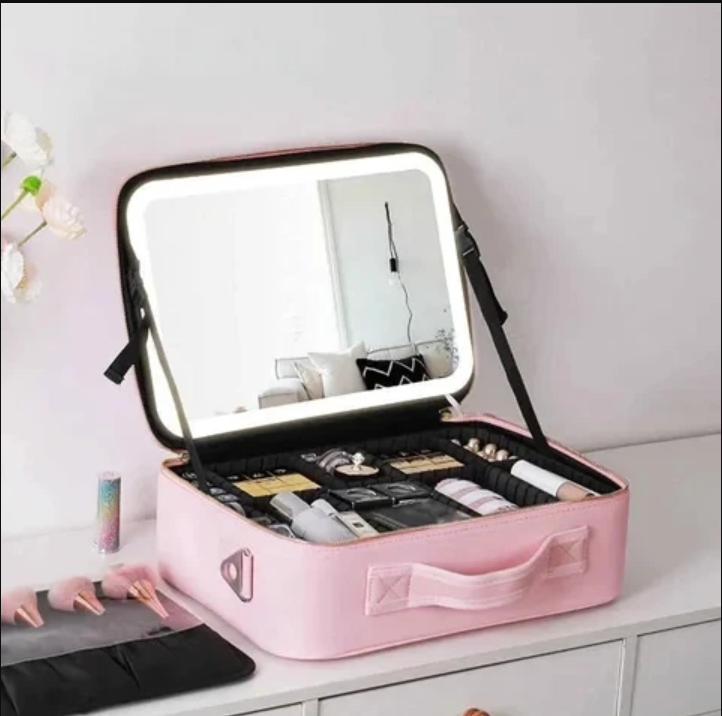 Косметичка-органайзер с LED зеркалом (33348332)