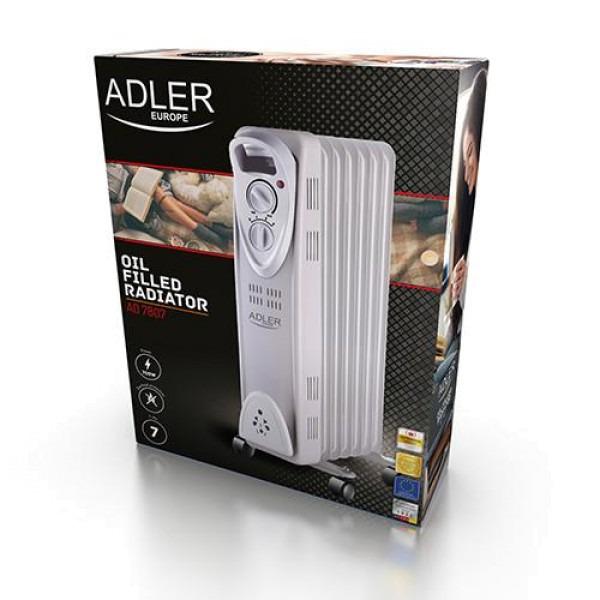 Обогреватель масляный Adler AD-7807 7 секций 1500 Вт White (1462890697) - фото 6