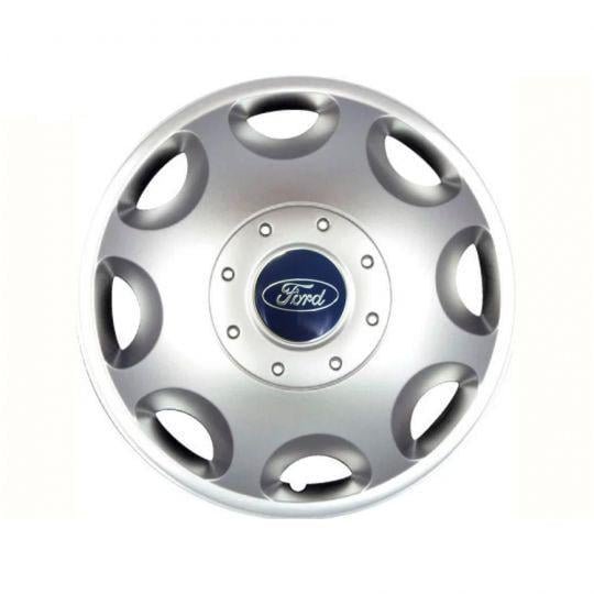 Ковпаки автомобільні SKS 300 R15 з логотипом Ford 4 шт. Сріблястий