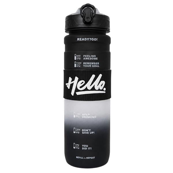 Бутылка для воды Hello 1000 мл Черный (ЦБ-00042109)