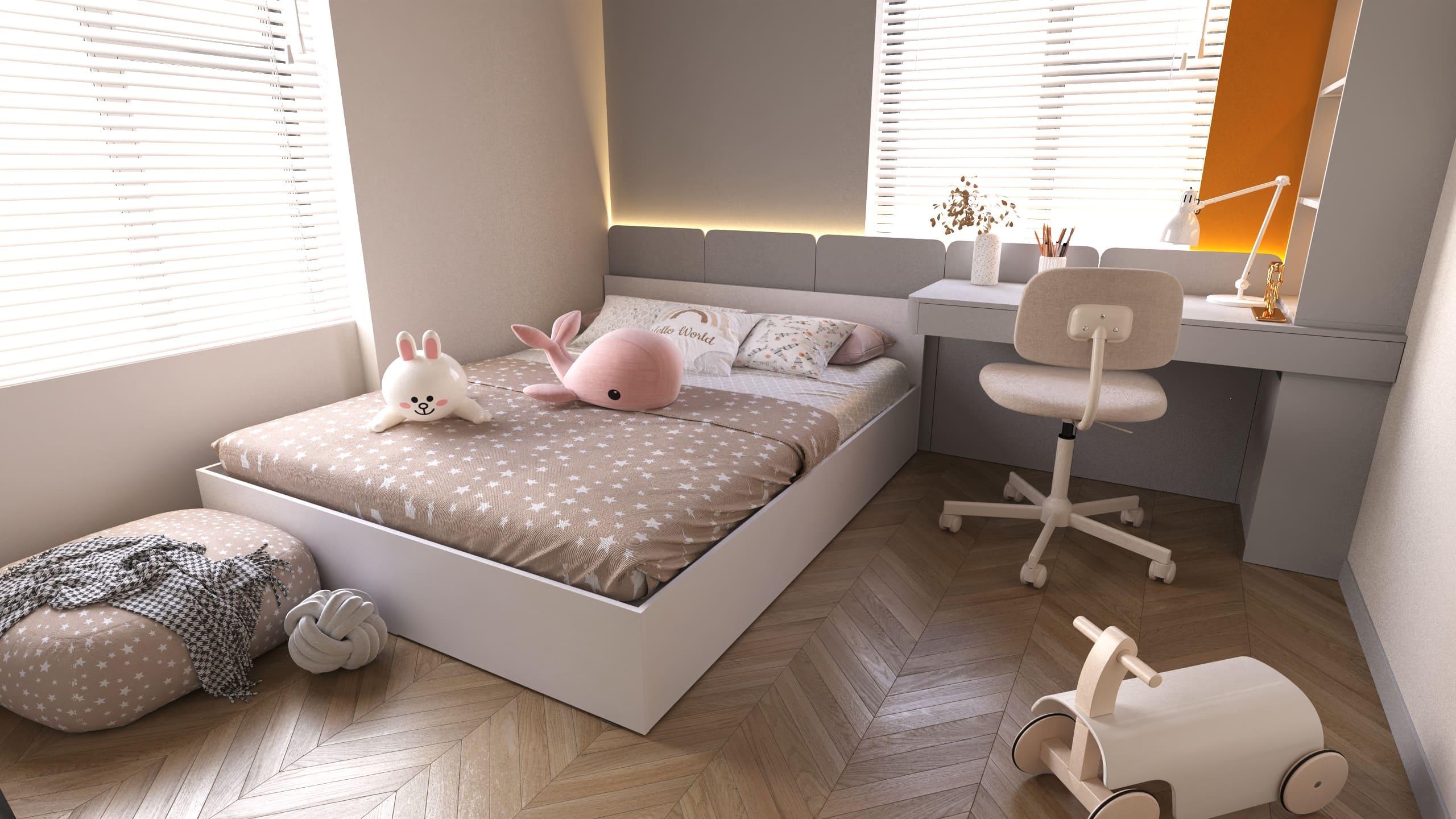 Кровать двуспальная ViANT Сити СЛ-3 160x200 см Белый