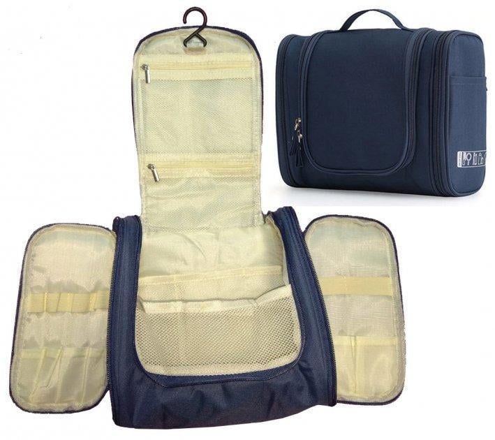 Органайзер дорожній підвісний розкладний Синій - фото 3 Органайзер дорожній підвісний розкладний Синій - фото 3