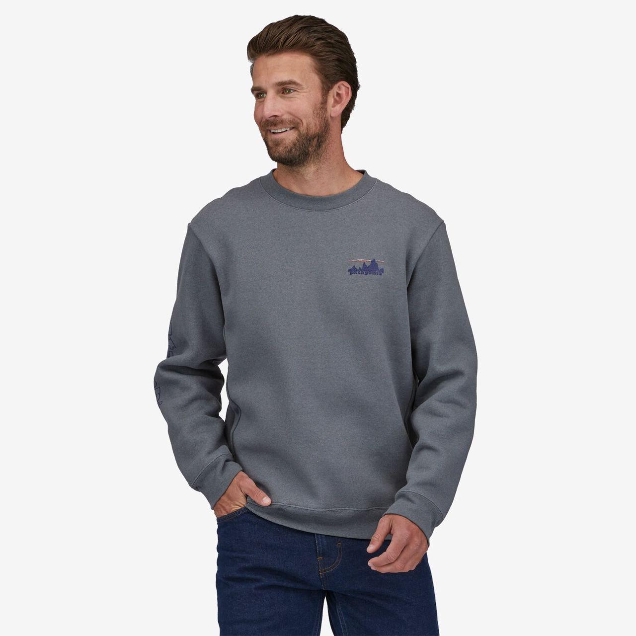 Світшот чоловічий Patagonia 73 Skyline Uprisal Crew Sweatshirt Plume S Grey (PLGY39656-S) - фото 2