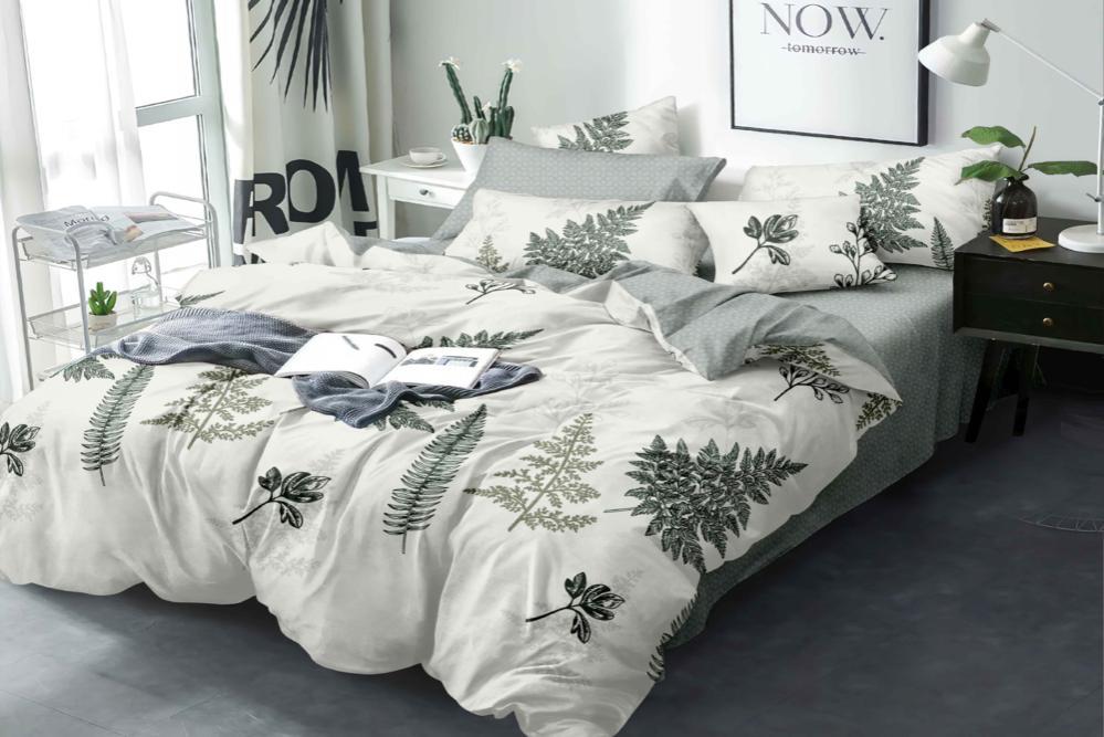 Комплект постельного белья Family Листочек полуторный Бязь голд 9981840 (DR010274)