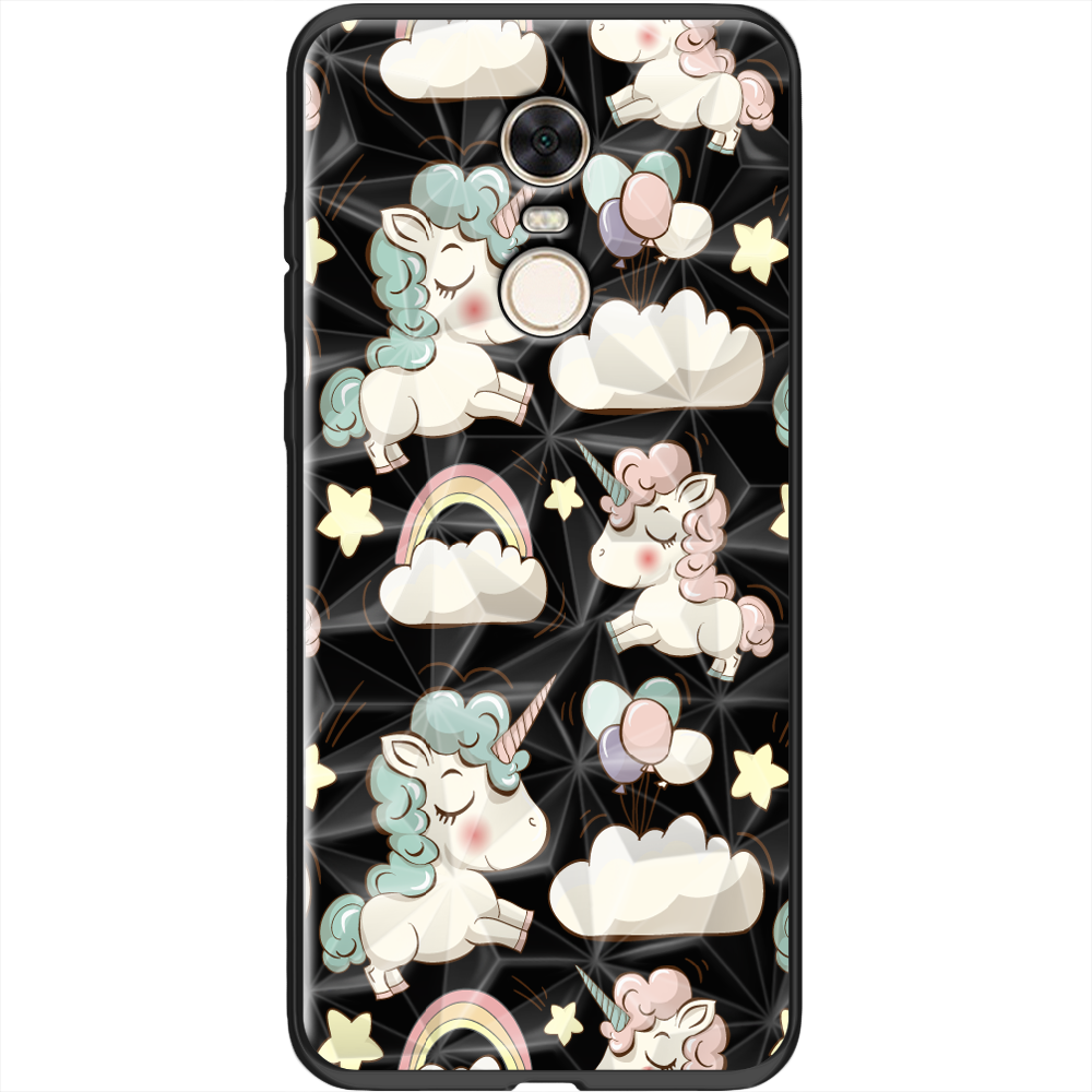 Чохол BoxFace Xiaomi Redmi 5 Plus Unicorns Чорний силікон із призмою(32522-cc2-37867)
