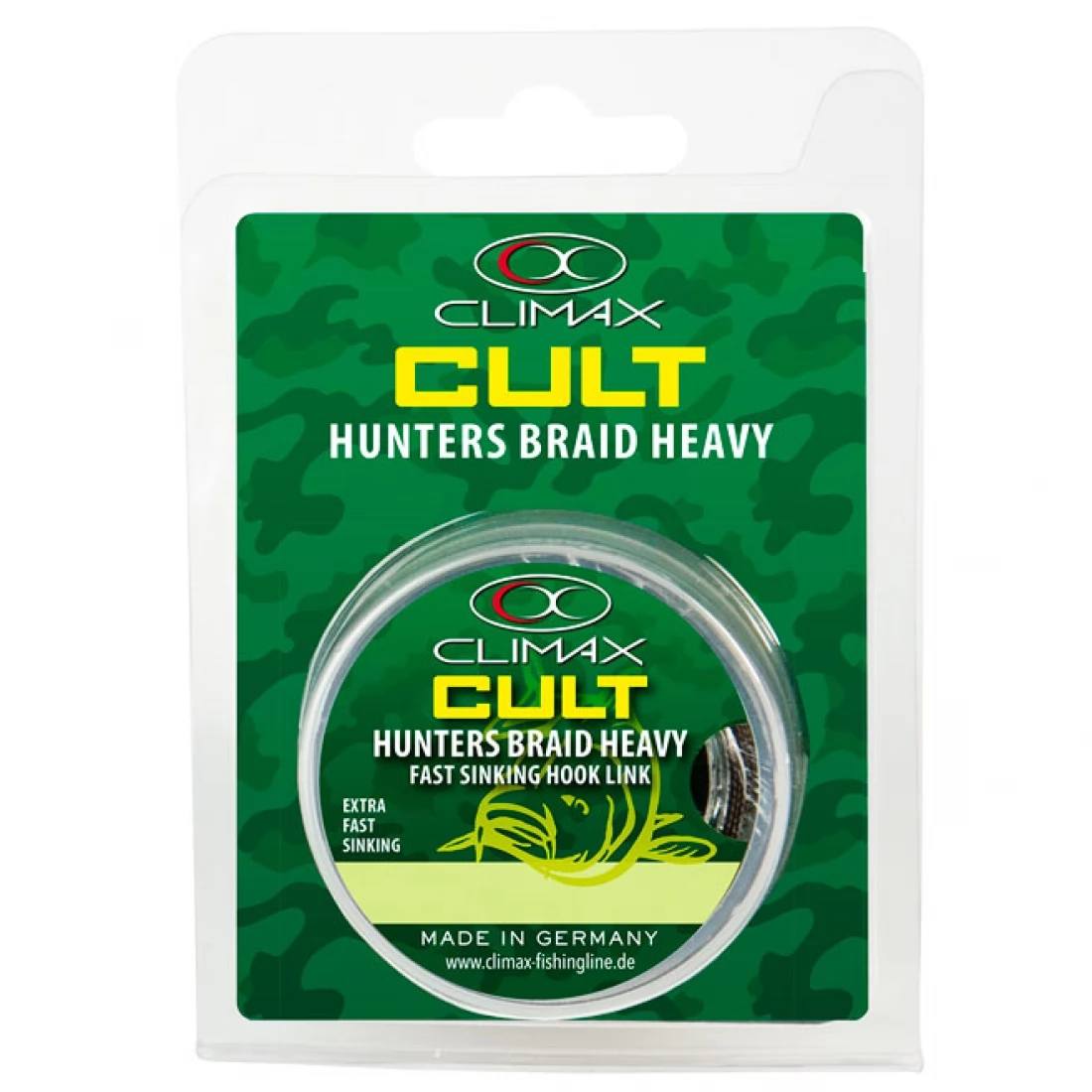 Повідцевий матеріал COVENTRY CLIMAX CULT Heavy Hunter`s Braid 30lb без оболонки швидкотонучий 20 м Зелений (3KB5191) - фото 2