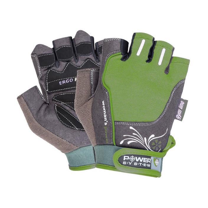 Перчатки для тренировок женские Power System Womans Power Gloves PS2570 XS Green (20928-01) - фото 1