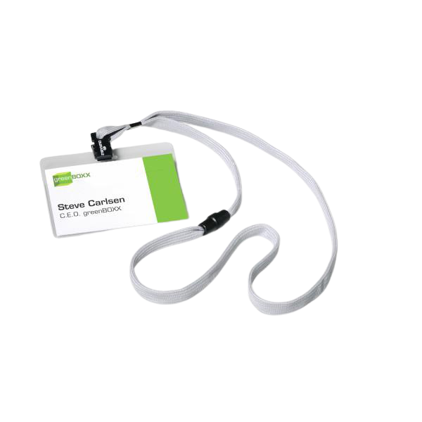 Бейдж на шнурке DURABLE горизонтальный (1055682962) - фото 2 Бейдж на шнурке DURABLE горизонтальный (1055682962) - фото 2