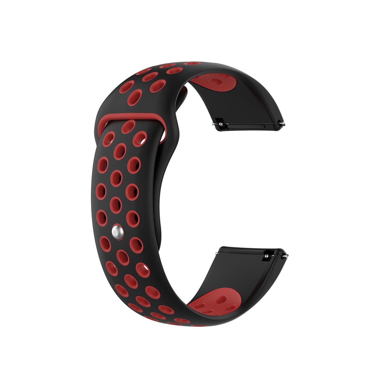 Ремешок для смарт-часов Nike design с кнопкой 22 мм Черный/Черным (1673257964) Ремешок для смарт-часов Nike design с кнопкой 22 мм Черный/Черным (1673257964)