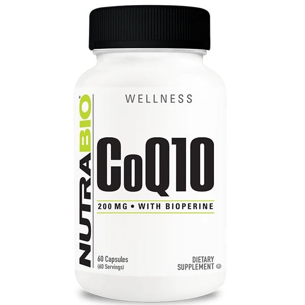 Коэнзим для спорта NutraBio CoQ10 200мг 60 капс. (000027180)