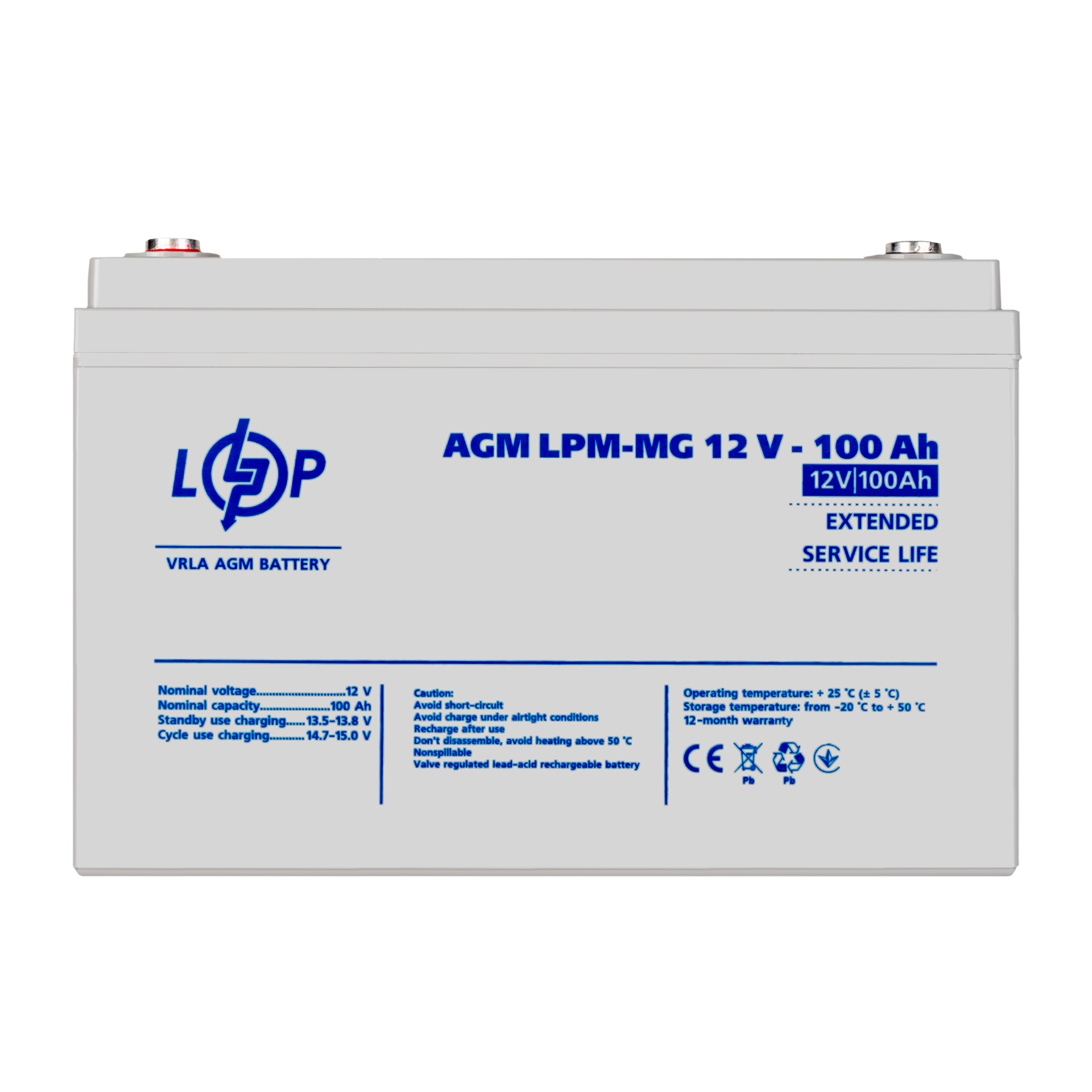 Аккумулятор мультигелевый LPM-MG 12V-100Ah