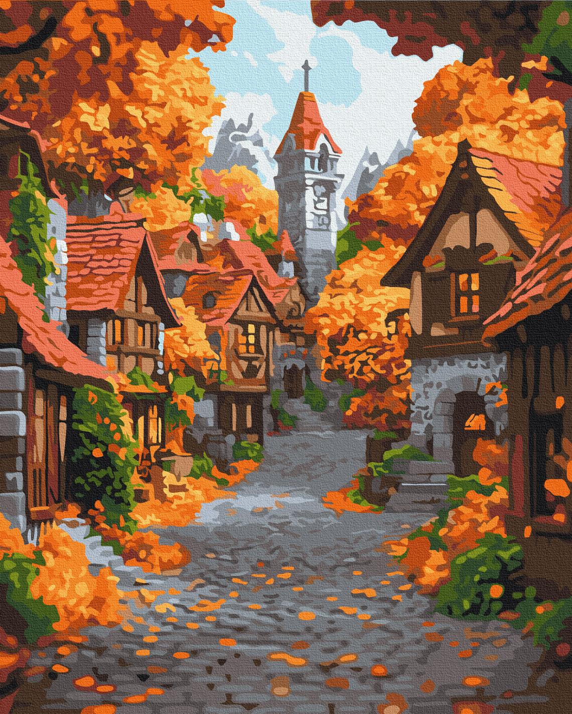 Картина по номерам Brushme Октябрьский городок 40x50 см (BS54183) Картина по номерам Brushme Октябрьский городок 40x50 см (BS54183)