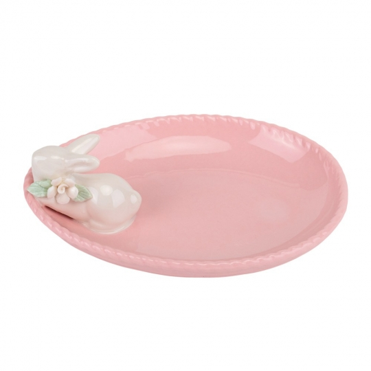 Тарелка Кролик 16 см Розовый (5009-011) - фото 3 Тарелка Кролик 16 см Розовый (5009-011) - фото 3