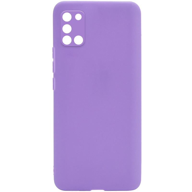 Протиударний силіконовий чохол Candy Full Camera для Samsung Galaxy A31 Бузковий