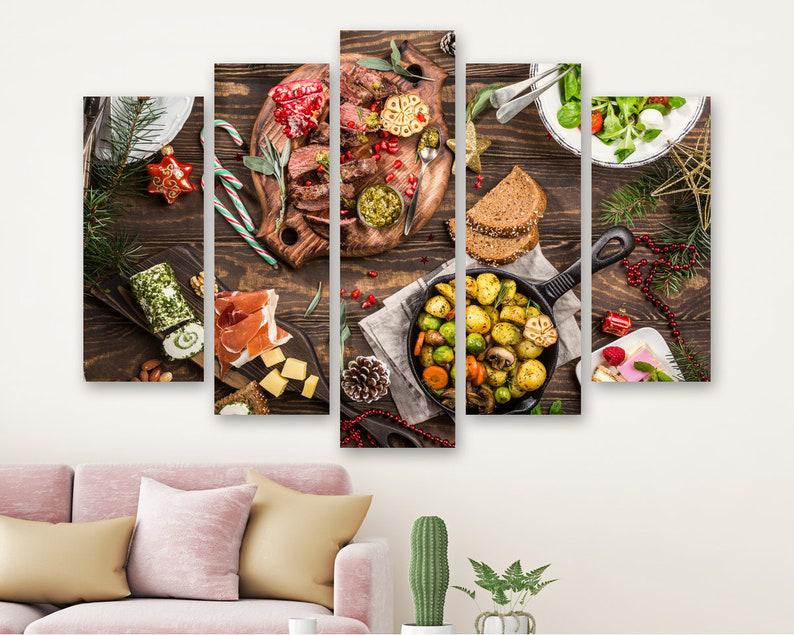 Модульная картина на холсте из пяти частей KIL Art Национальный обед 187x119 см (M51_XL_148) Модульная картина на холсте из пяти частей KIL Art Национальный обед 187x119 см (M51_XL_148)
