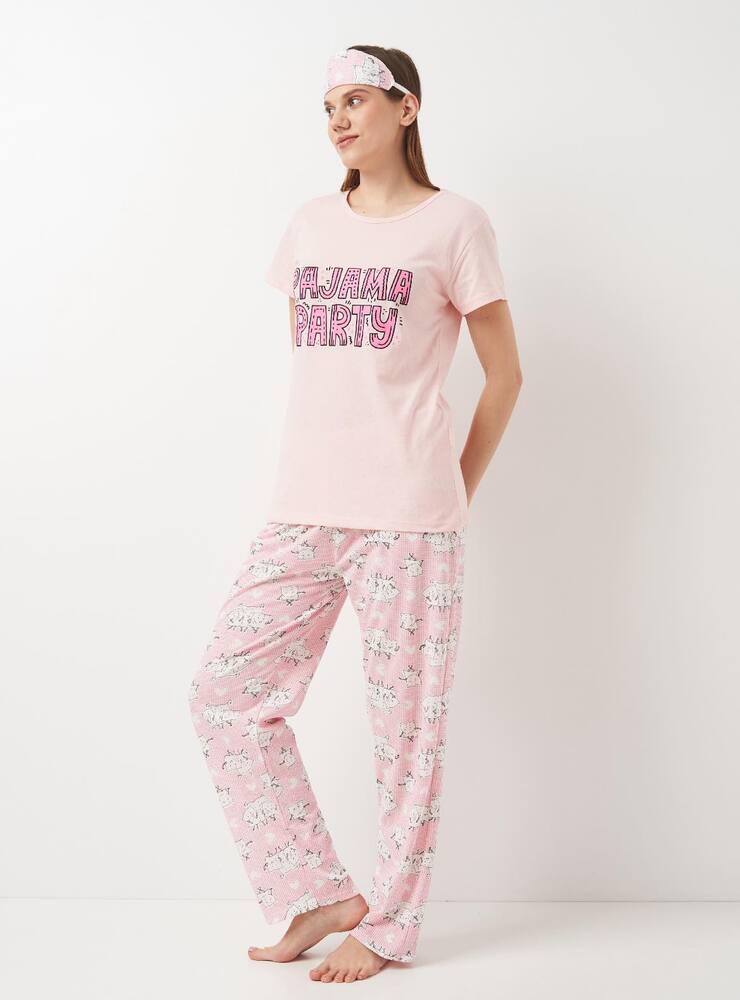 Піжама Carla Mara 3063-2416x37 жіноча L Рожевий - фото 7 Піжама Carla Mara 3063-2416x37 жіноча L Рожевий - фото 7