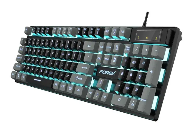 Игровая клавиатура с подсветкой RGB проводная (2831166589)
