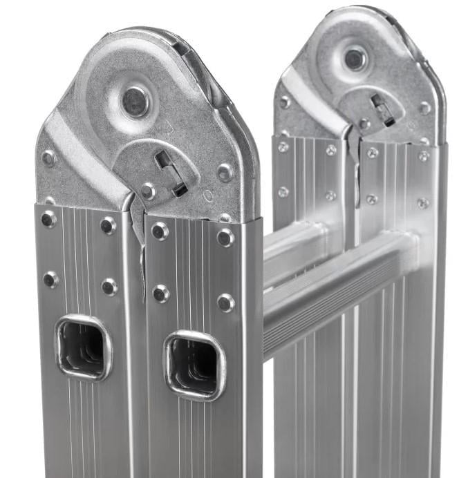 Лестница-трансформер Ladder STANDARD алюминиевая/4х3 ступени/двусторонняя/расставная (20133) - фото 9