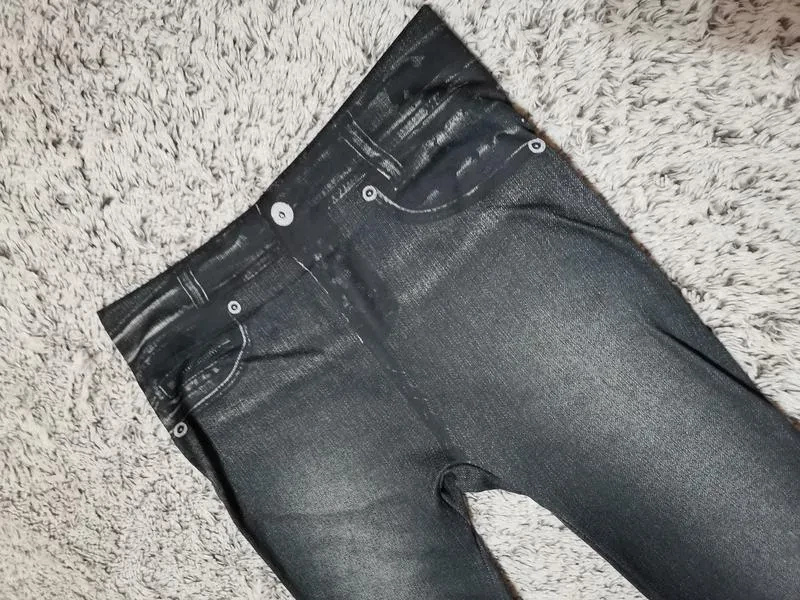 Джеггинсы утепленные Slim'n Lift Caresse Jeans S/M Серый (KG-4044) - фото 4 Джеггинсы утепленные Slim'n Lift Caresse Jeans S/M Серый (KG-4044) - фото 4