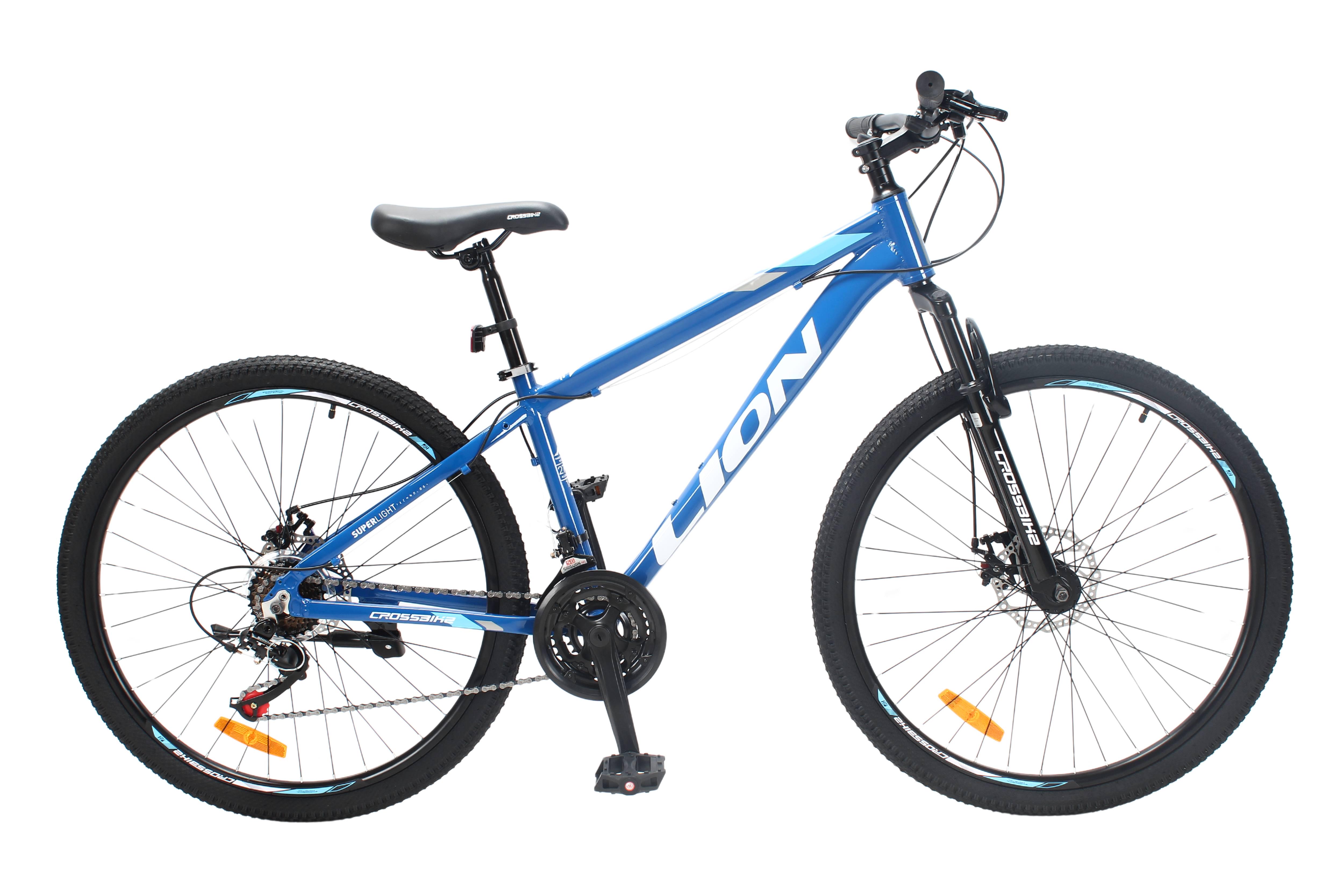Велосипед CrossBike Lion 27,5" 15" Сине-голубой