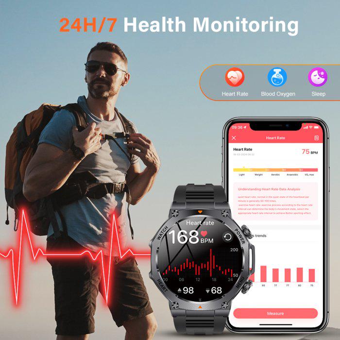 Смарт-годинник UWatch Smart Mevaden Ultra Black Steel з ремінцями 2 шт. (2043) - фото 13 Смарт-годинник UWatch Smart Mevaden Ultra Black Steel з ремінцями 2 шт. (2043) - фото 13