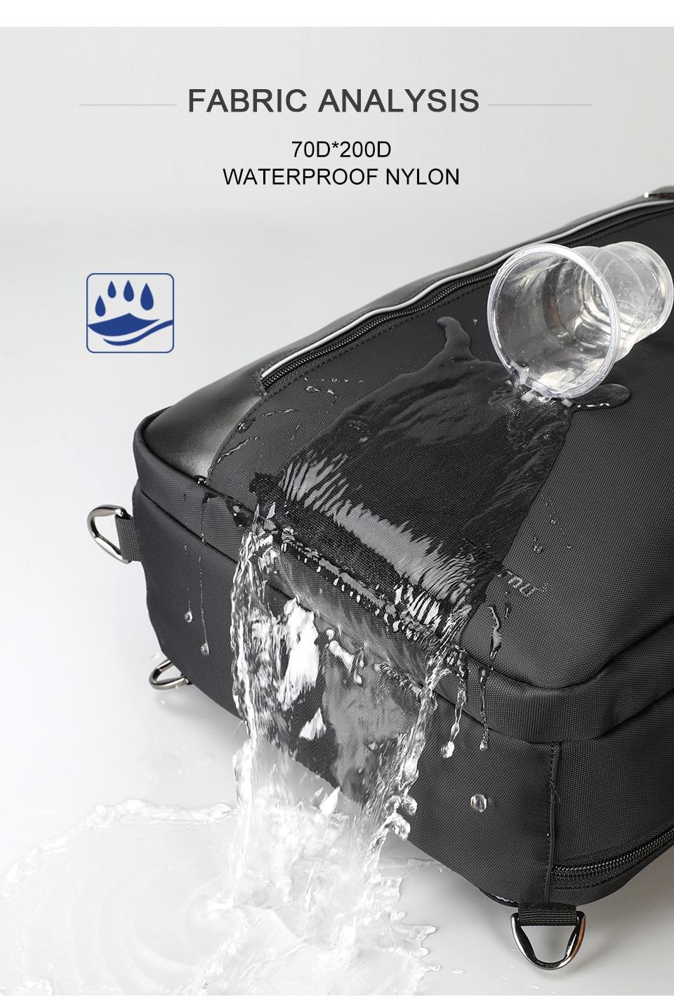 Рюкзак городской Tigernu T-B3639 3в1 для ноутбука - фото 7