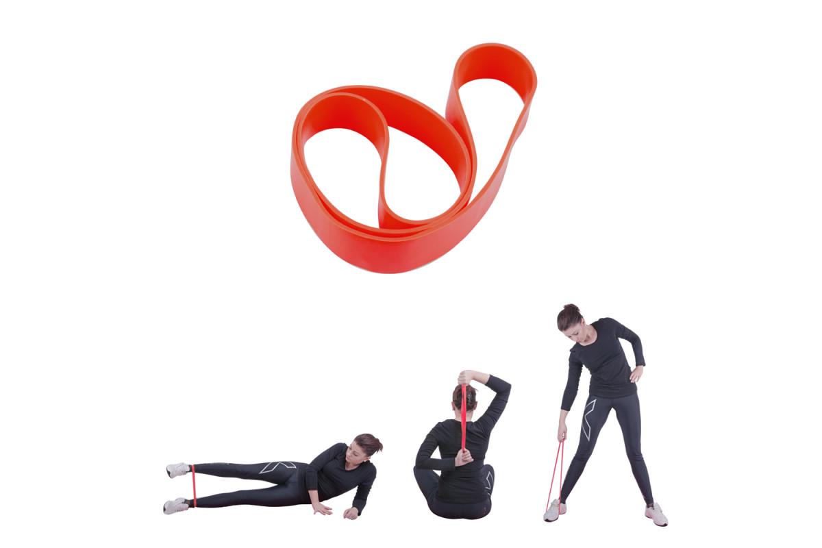 Лента-эспандер для упражнений inSPORTline Hangy Medium 27,5 см Красный (276880) - фото 2