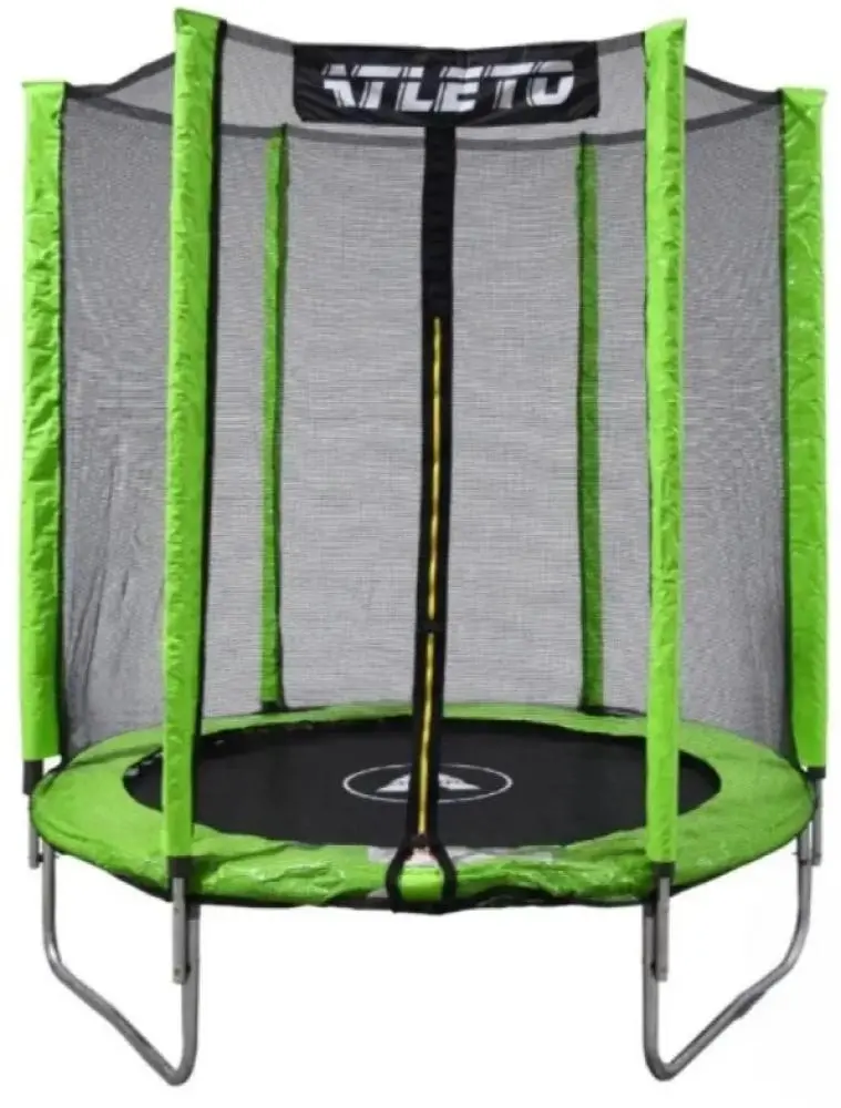 Батут дитячий з сіткою та м'ячик Atleto 183 см Зелений (42400451)