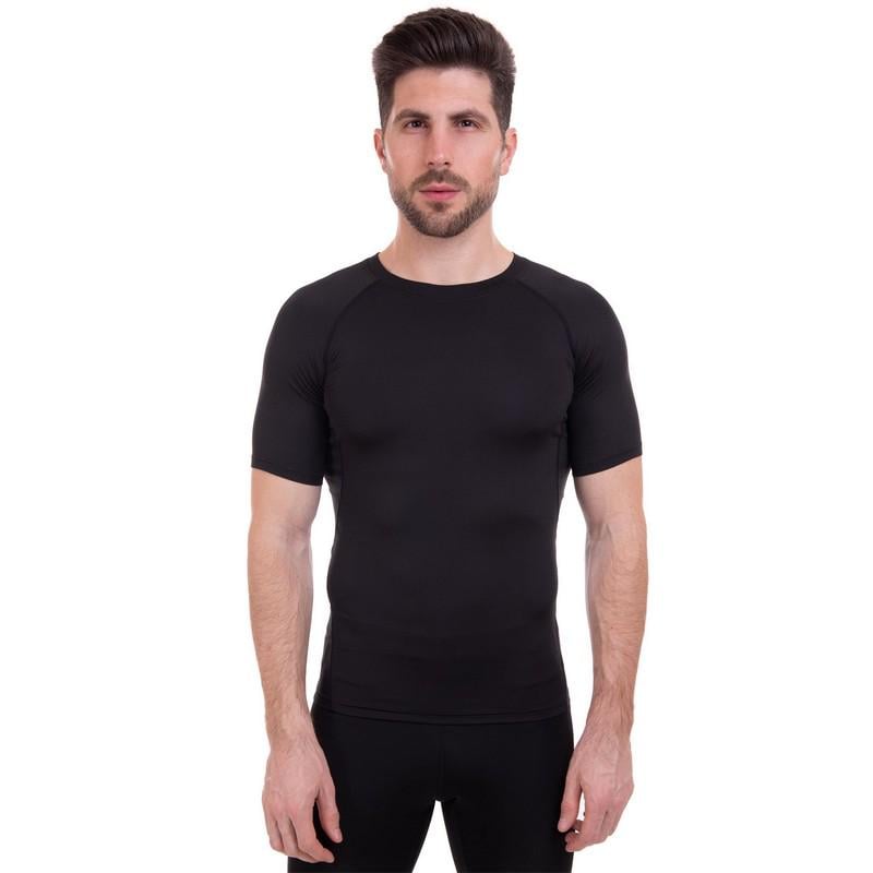 Футболка компрессионная с коротким рукавом мужская LIDONG LD-1103 L Черный