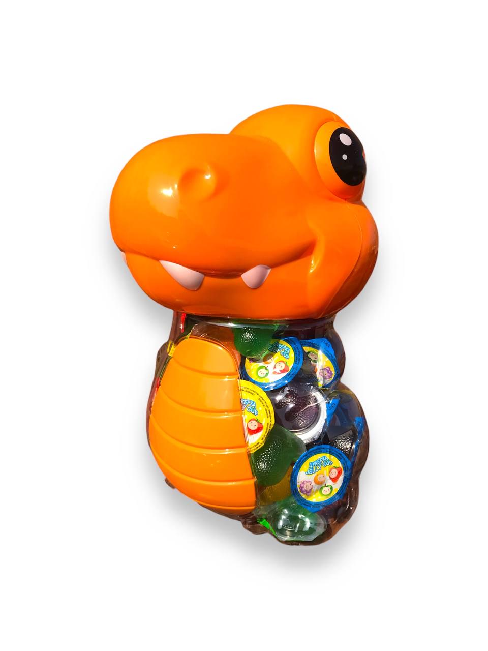 Желе фруктовое в банке-копилка Fruit Jelly Крокодил 100 шт. Оранжевый (00000005961)