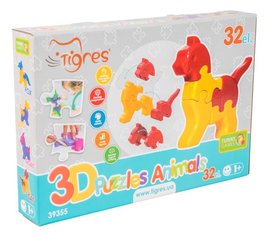 Пазлы 3D Животные 32 элементов (2987236674)
