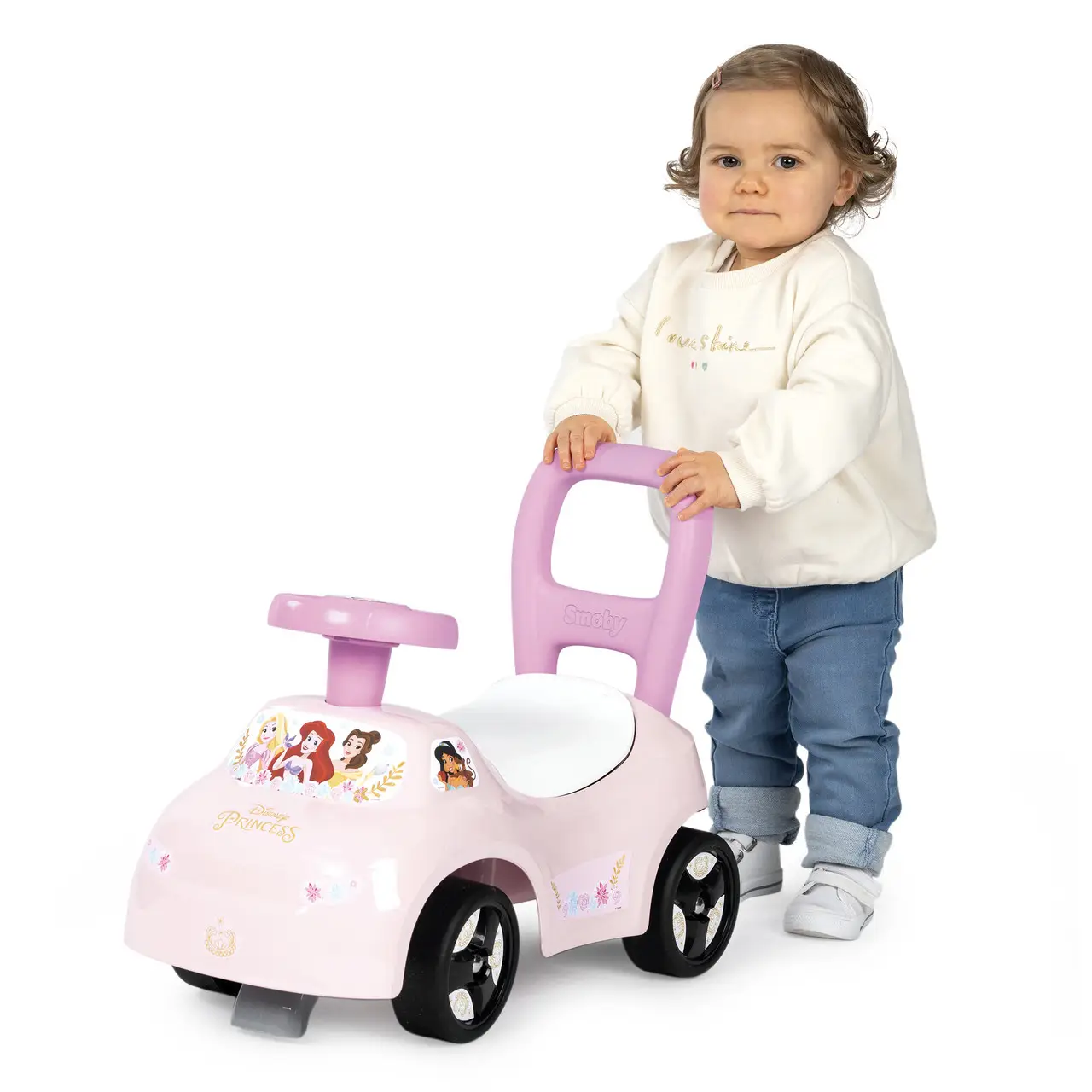 Машина для катания малыша Smoby Дисней Принцессы с 10 месяцев Розовый (720549) - фото 5