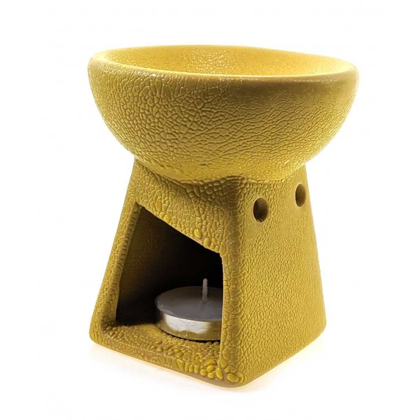Аромалампа керамічна Square 10х9х9 см Жовтий