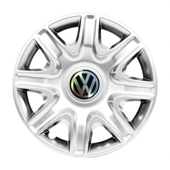 Автомобильные колпаки SKS 332 R15 с логотипом Volkswagen 4 шт. Серебристый