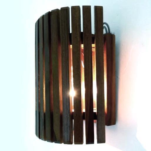 Світильник настінний з дерева Шейді Капучино (БРА-001809)