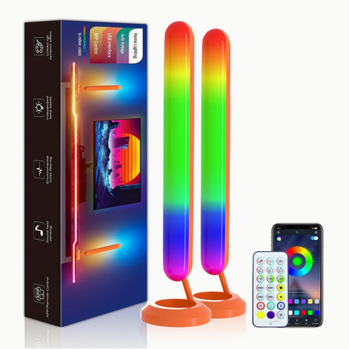 Панелі світлодіодні розумні RGB 2 шт управління з пульта та телефону (SKS-JZ-17) - фото 2 Панелі світлодіодні розумні RGB 2 шт управління з пульта та телефону (SKS-JZ-17) - фото 2