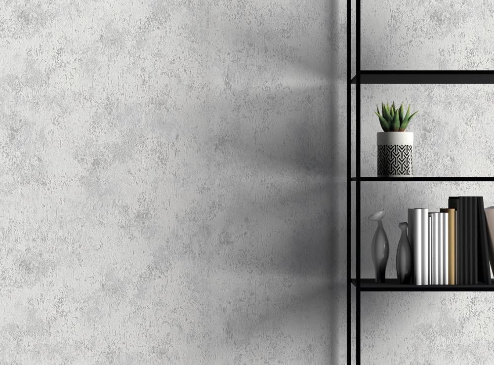 Шпалери вінілові на флізеліновій основі Слов'янські шпалери 10 м Світло-сірий (3750-03) - фото 2