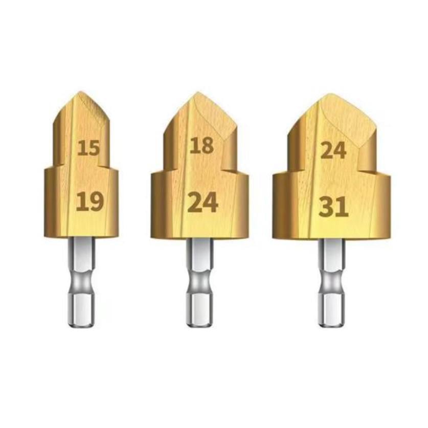 Комплект ступенчатых сверл для ПВХ/PPR труб для восстановления фитингов 20/25/32 мм.