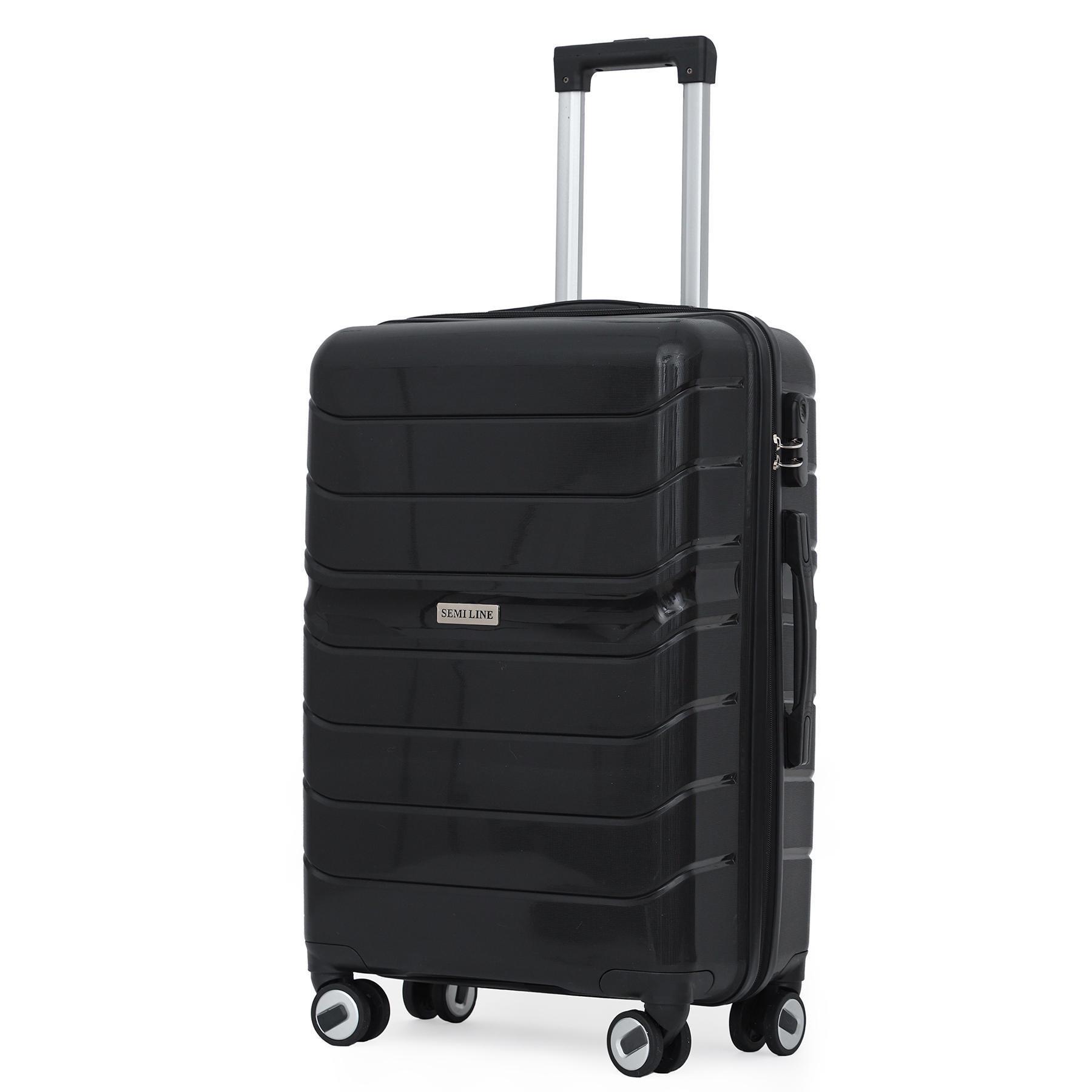 Чемодан Semi Line 26" M Black (T5618-2)