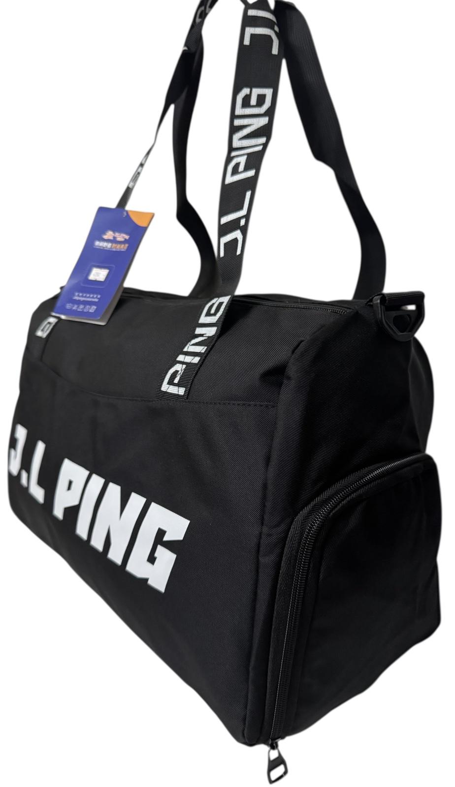 Сумка дорожня 50 л з боковими кишенями та з довгим ремінем через плече Чорний (4200) - фото 2