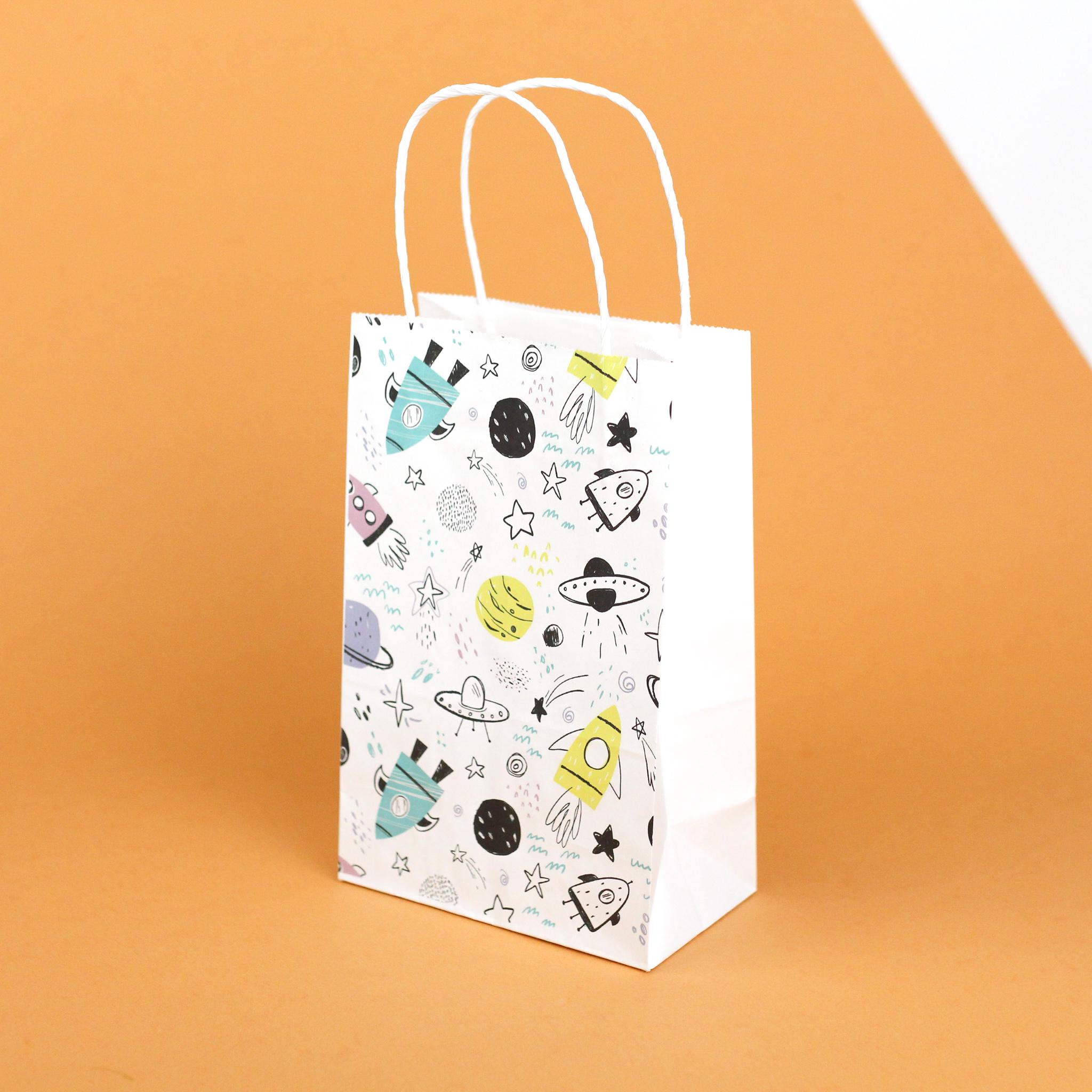 Пакет подарунковий на День народження крафт 150х90х240 мм 20 шт.