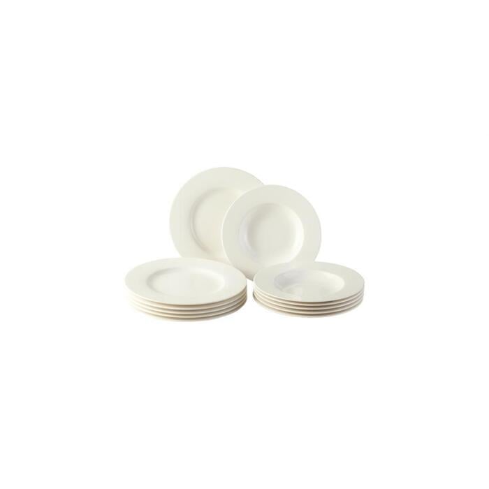 Набір тарілок Villeroy & Boch Basic White Vivo 12 пр. (33497709)